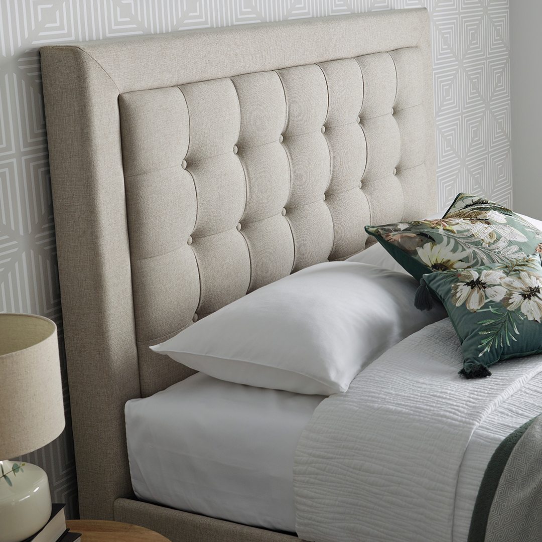 Fabric Ottoman Storage King Size Bed - Brandon