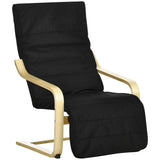 Fabric Recliner Chair 66.5cm Wide With Footrest - Velmora