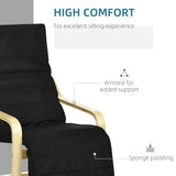 Fabric Recliner Chair 66.5cm Wide With Footrest - Velmora