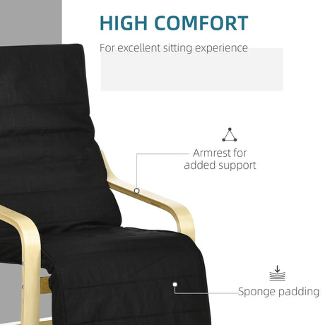 Fabric Recliner Chair 66.5cm Wide With Footrest - Velmora
