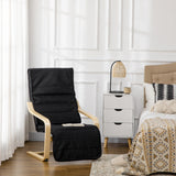 Fabric Recliner Chair 66.5cm Wide With Footrest - Velmora