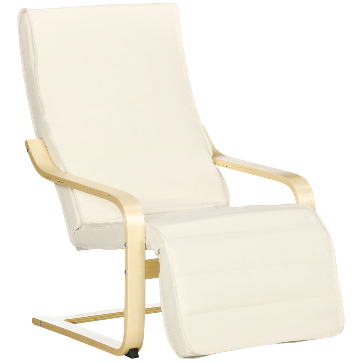 Fabric Recliner Chair 66.5cm Wide With Footrest - Velmora