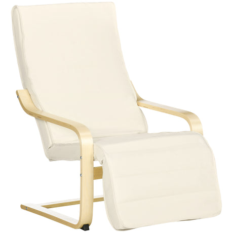 Fabric Recliner Chair 66.5cm Wide With Footrest - Velmora