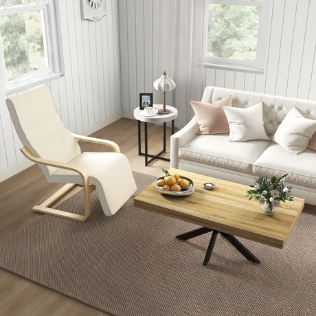 Fabric Recliner Chair 66.5cm Wide With Footrest - Velmora