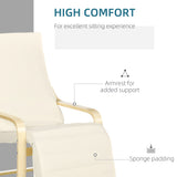 Fabric Recliner Chair 66.5cm Wide With Footrest - Velmora