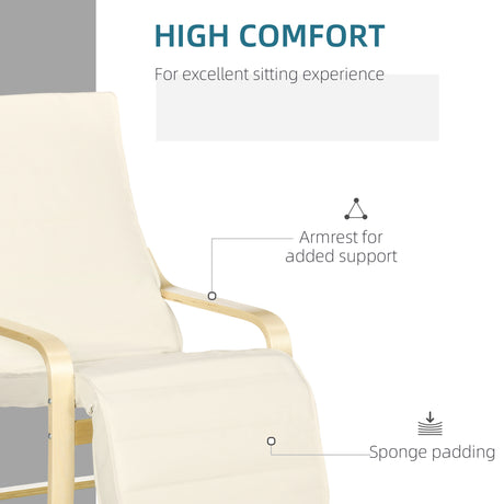 Fabric Recliner Chair 66.5cm Wide With Footrest - Velmora