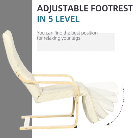 Fabric Recliner Chair 66.5cm Wide With Footrest - Velmora