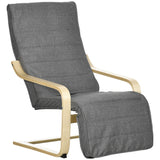 Fabric Recliner Chair 66.5cm Wide With Footrest - Velmora