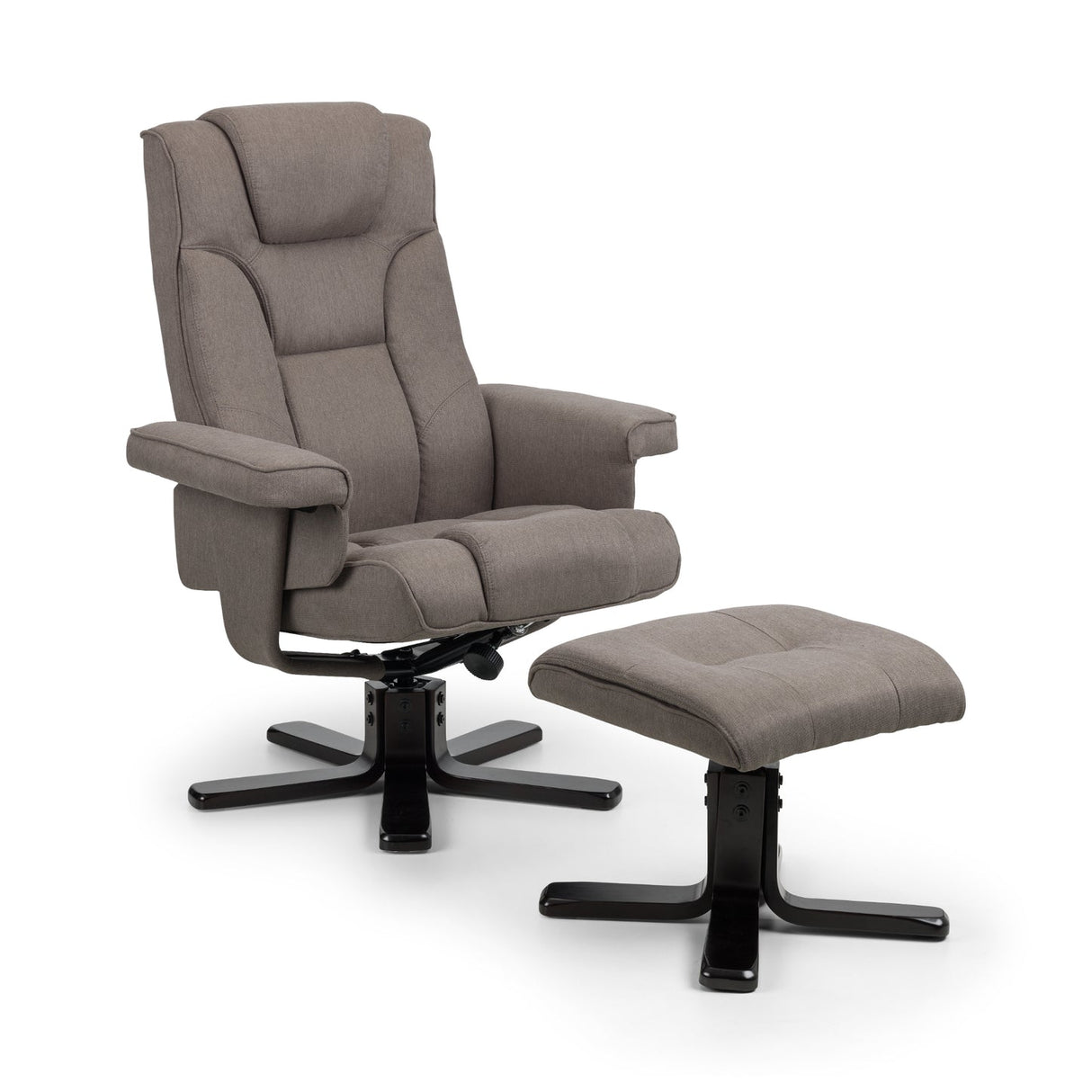 Fabric Recliner Chair With Stool - Malmo