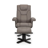 Fabric Recliner Chair With Stool - Malmo