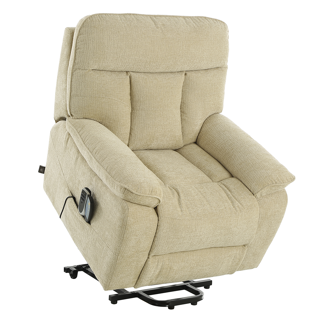 Fabric Rise and Recline Massage Armchair - Cornwall