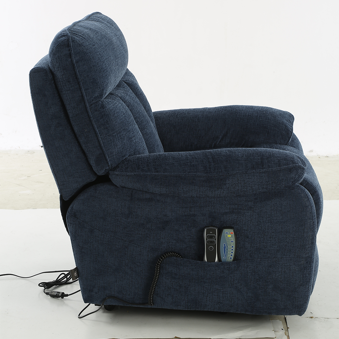 Fabric Rise and Recline Massage Armchair - Cornwall
