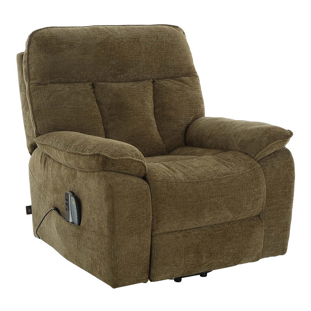 Fabric Rise and Recline Massage Armchair - Cornwall