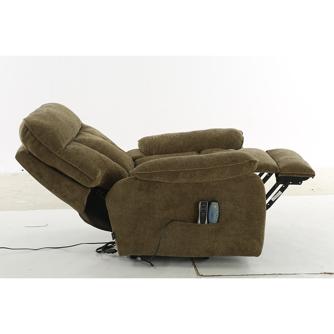 Fabric Rise and Recline Massage Armchair - Cornwall