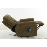 Fabric Rise and Recline Massage Armchair - Cornwall