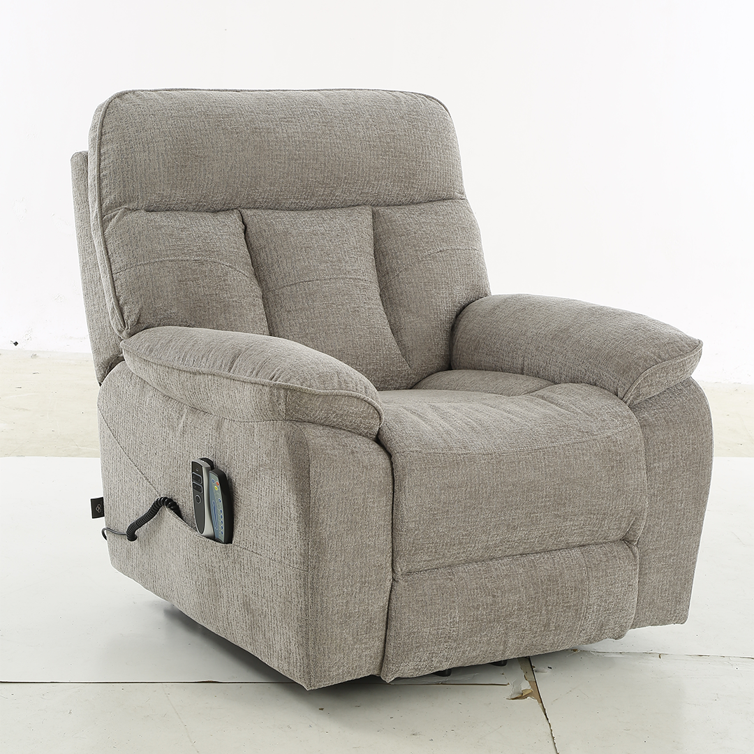 Fabric Rise and Recline Massage Armchair - Cornwall