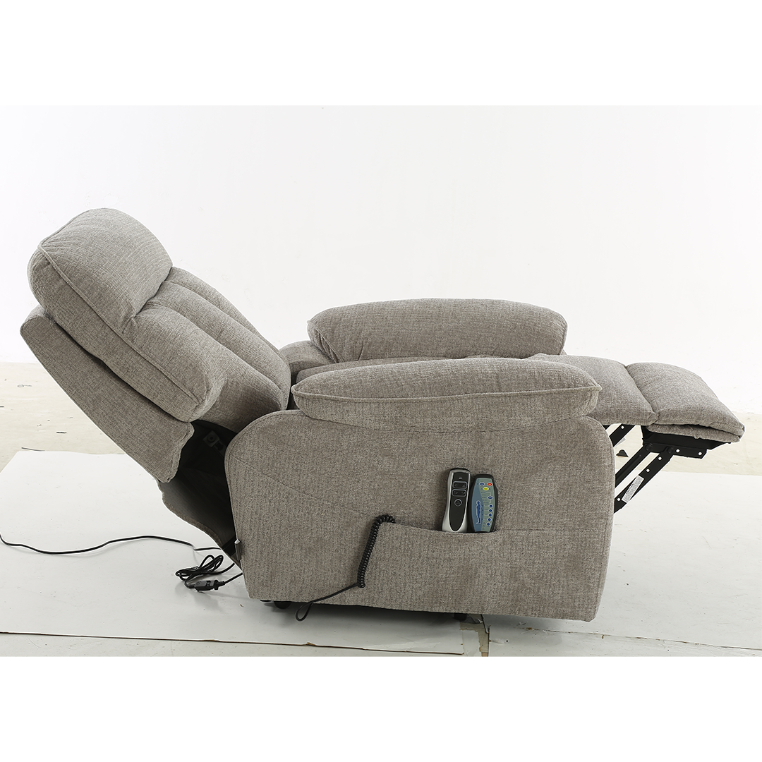 Fabric Rise and Recline Massage Armchair - Cornwall