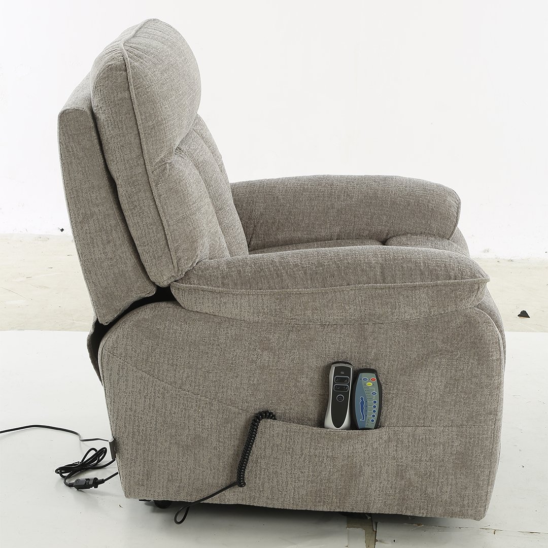 Fabric Rise and Recline Massage Armchair - Cornwall