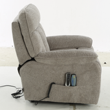 Fabric Rise and Recline Massage Armchair - Cornwall