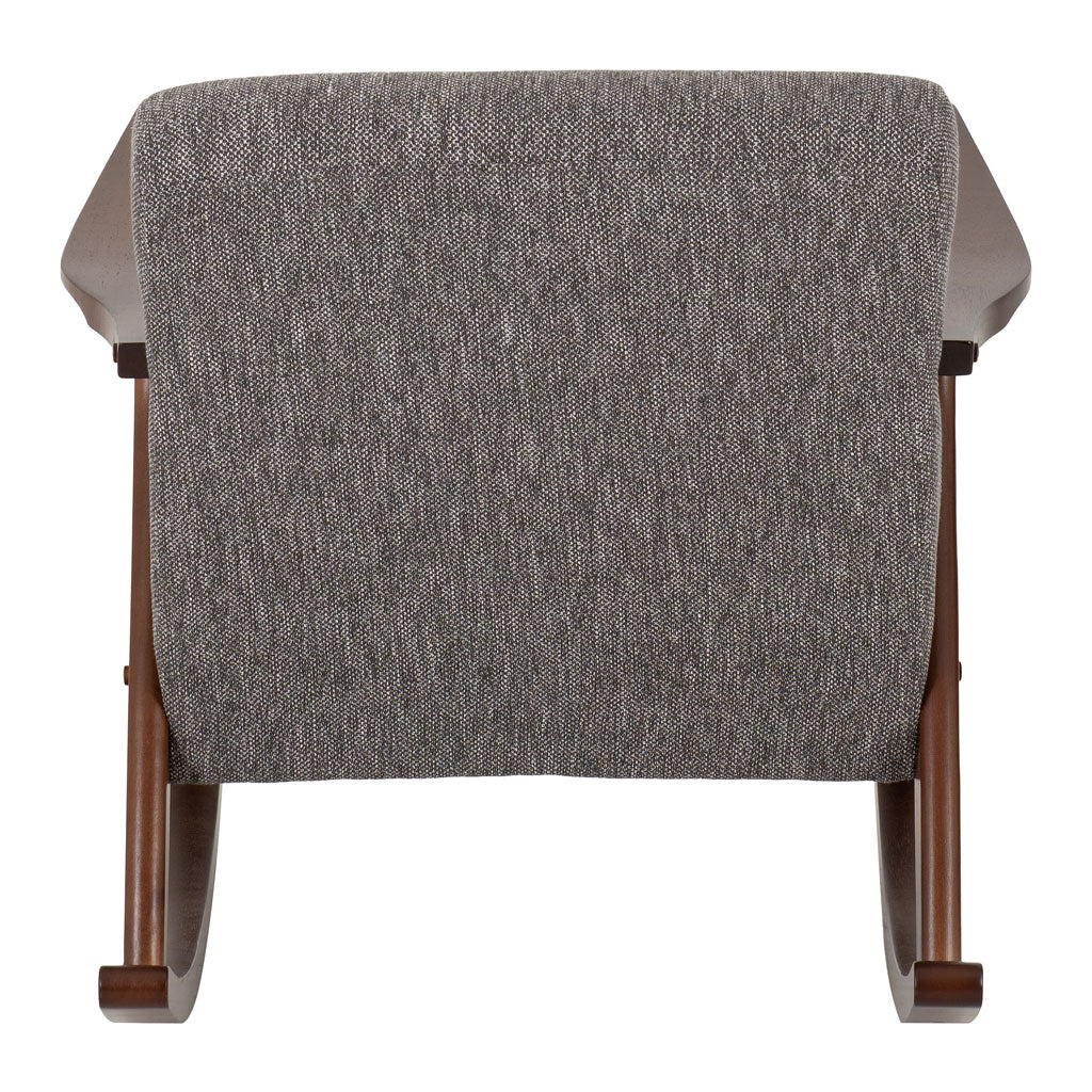 Fabric Rocking Chair With Wooden Frame - Kendra