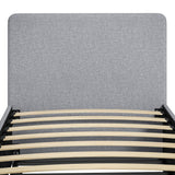 Fabric Single Bed 97cm Wide With Pull Out Trundle Bed - Velmora