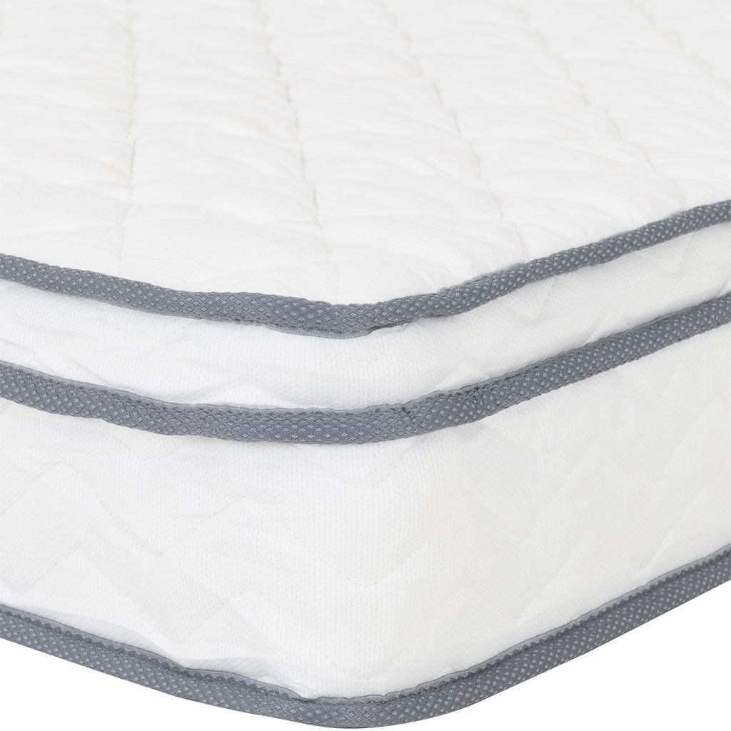 Fabric Single Mattress Pocket Spring Roll Up 24cm High - Yasmin