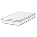 Fabric Single Mattress Pocket Spring Roll Up 24cm High - Yasmin