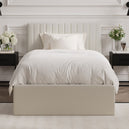Fabric Single Ottoman Storage Bed - Berlin