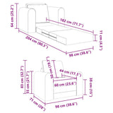 Fabric Sofa Bed 1 Seater - Vantage Home