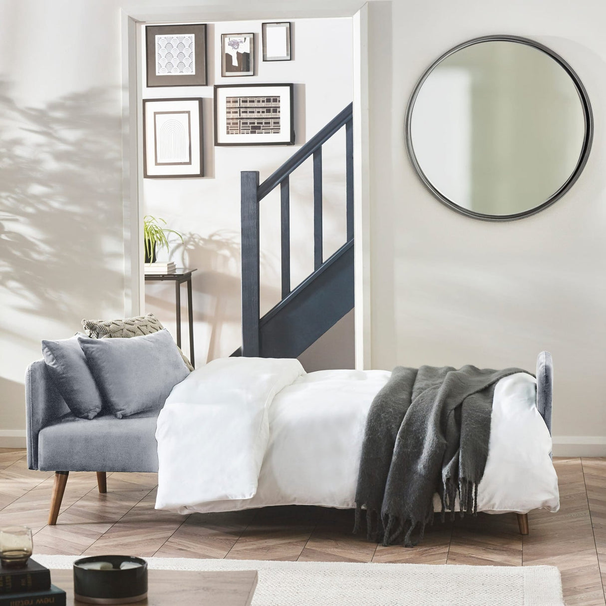 Fabric Sofa Bed 190cm Wide - Andi