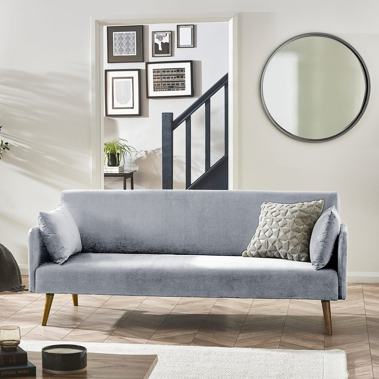 Fabric Sofa Bed 190cm Wide - Andi