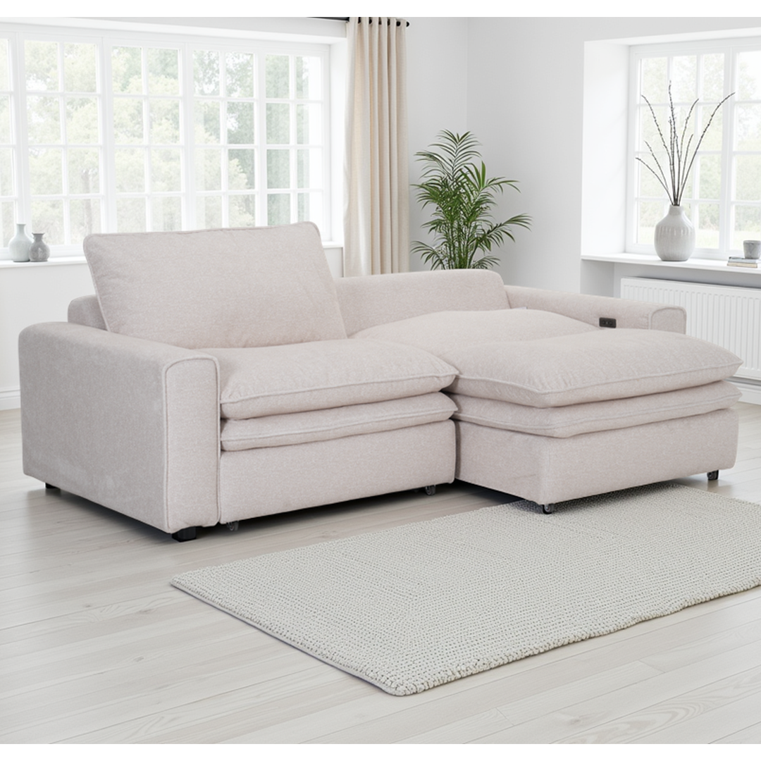 Fabric Sofa Bed Electric Recliner - Florence Cloud