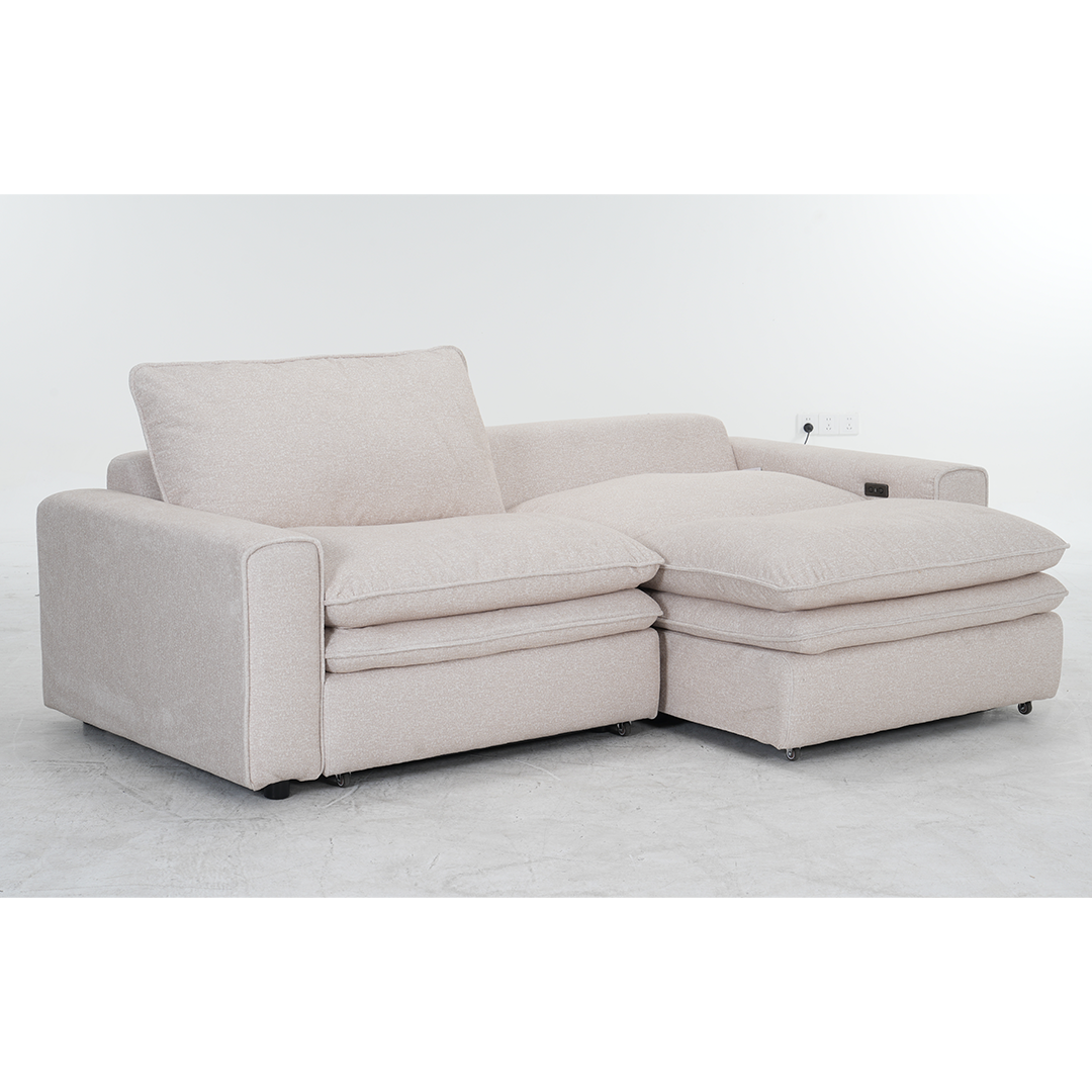 Fabric Sofa Bed Electric Recliner - Florence Cloud
