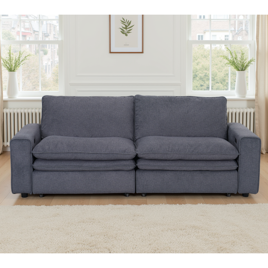 Fabric Sofa Bed Electric Recliner - Florence Cloud