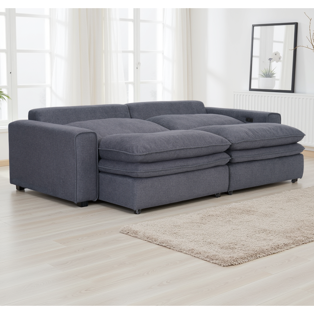 Fabric Sofa Bed Electric Recliner - Florence Cloud