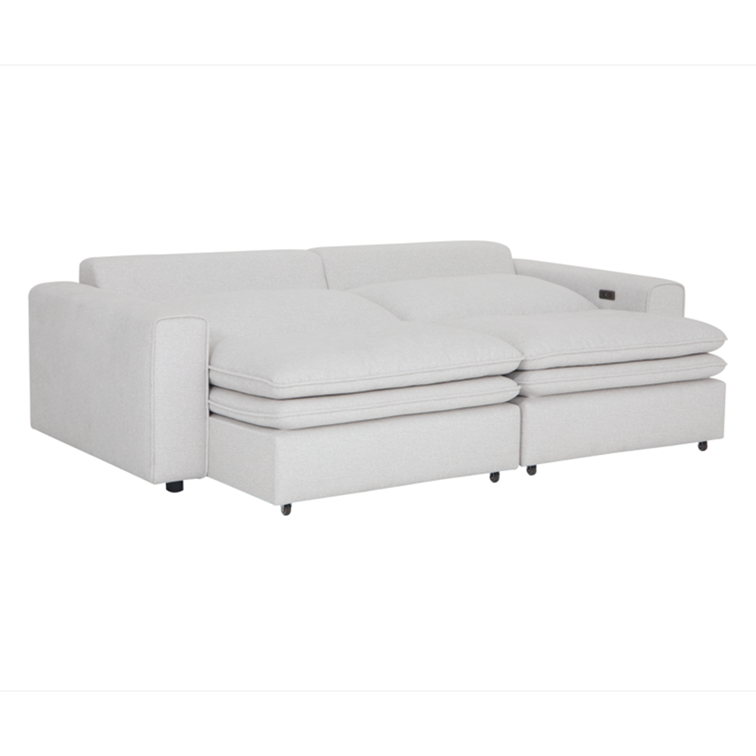 Fabric Sofa Bed Electric Recliner - Florence Cloud