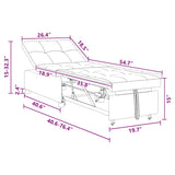 Fabric Sofa Bed Pull Out 3 In 1 - Vantage Home