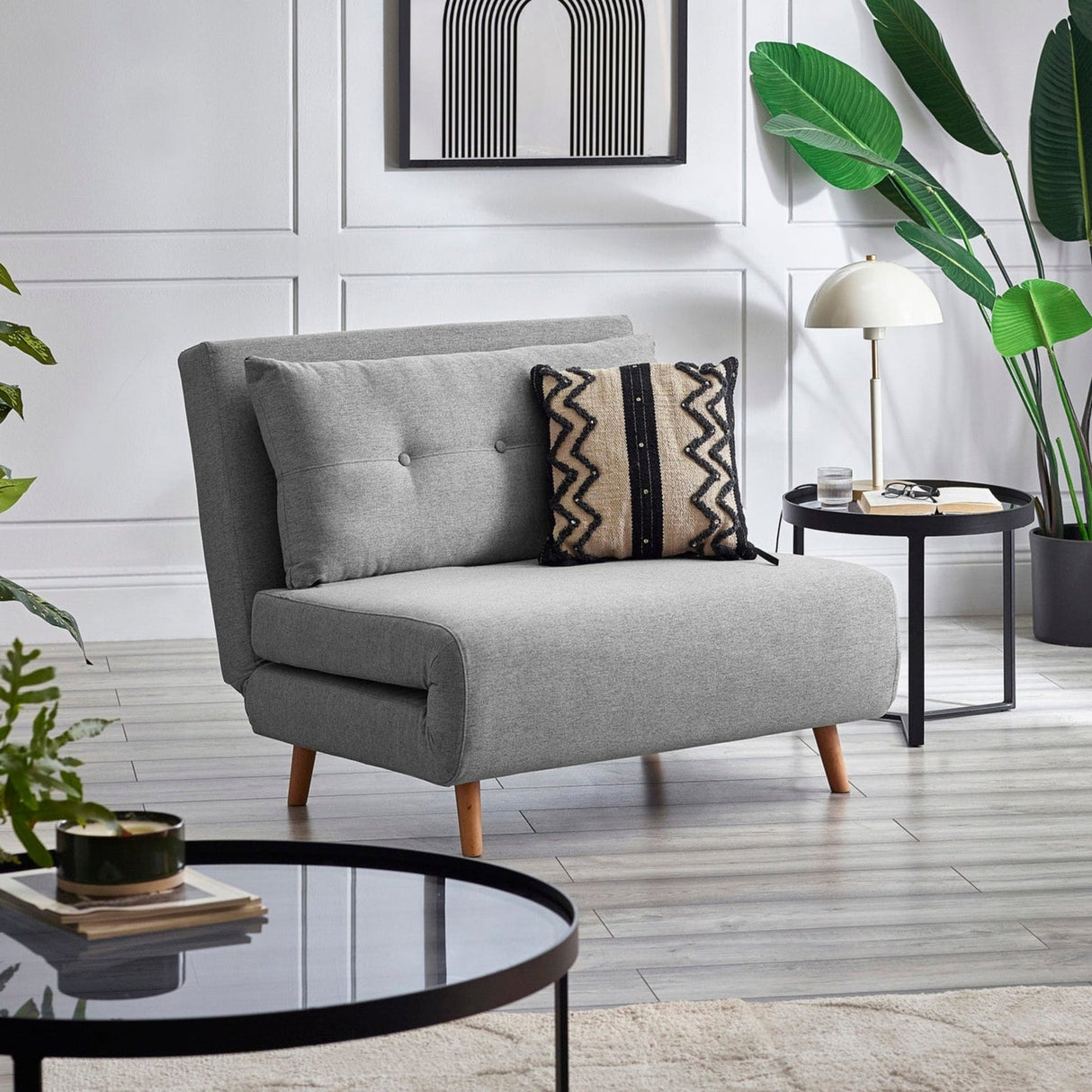 Fabric Sofa Bed Single - Rowan