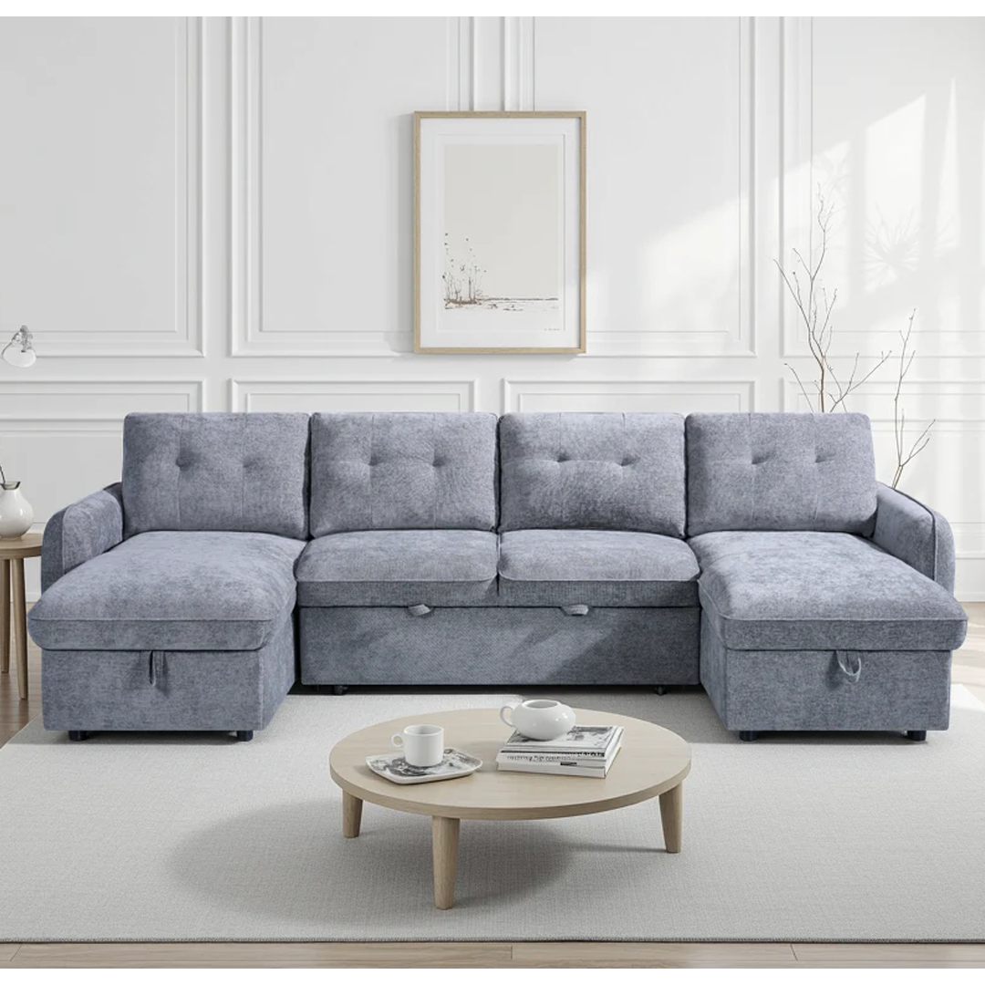 Fabric Sofa Bed U Shape Corner - Moscow