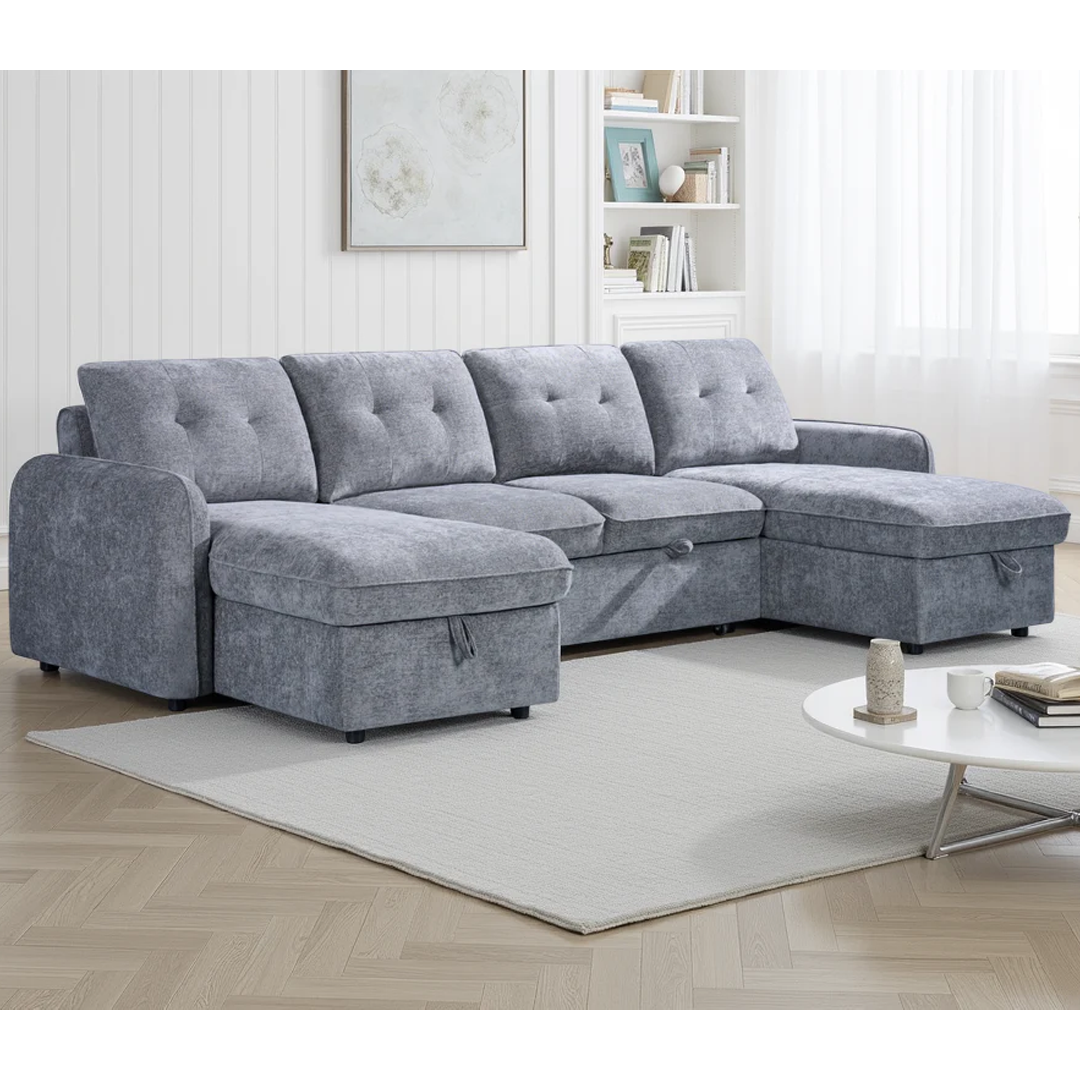 Fabric Sofa Bed U Shape Corner - Moscow