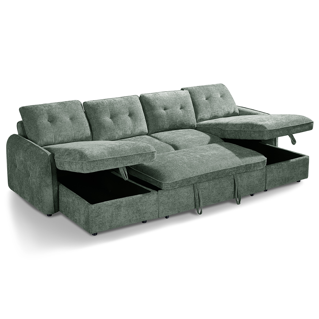 Fabric Sofa Bed U Shape Corner - Moscow
