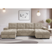 Fabric Sofa Bed U Shape Corner - Palermo