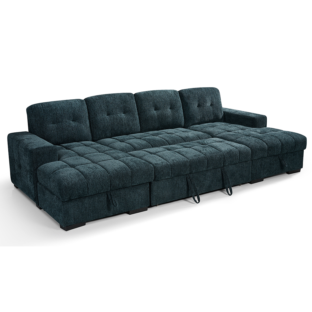 Fabric Sofa Bed U Shape Corner - Palermo