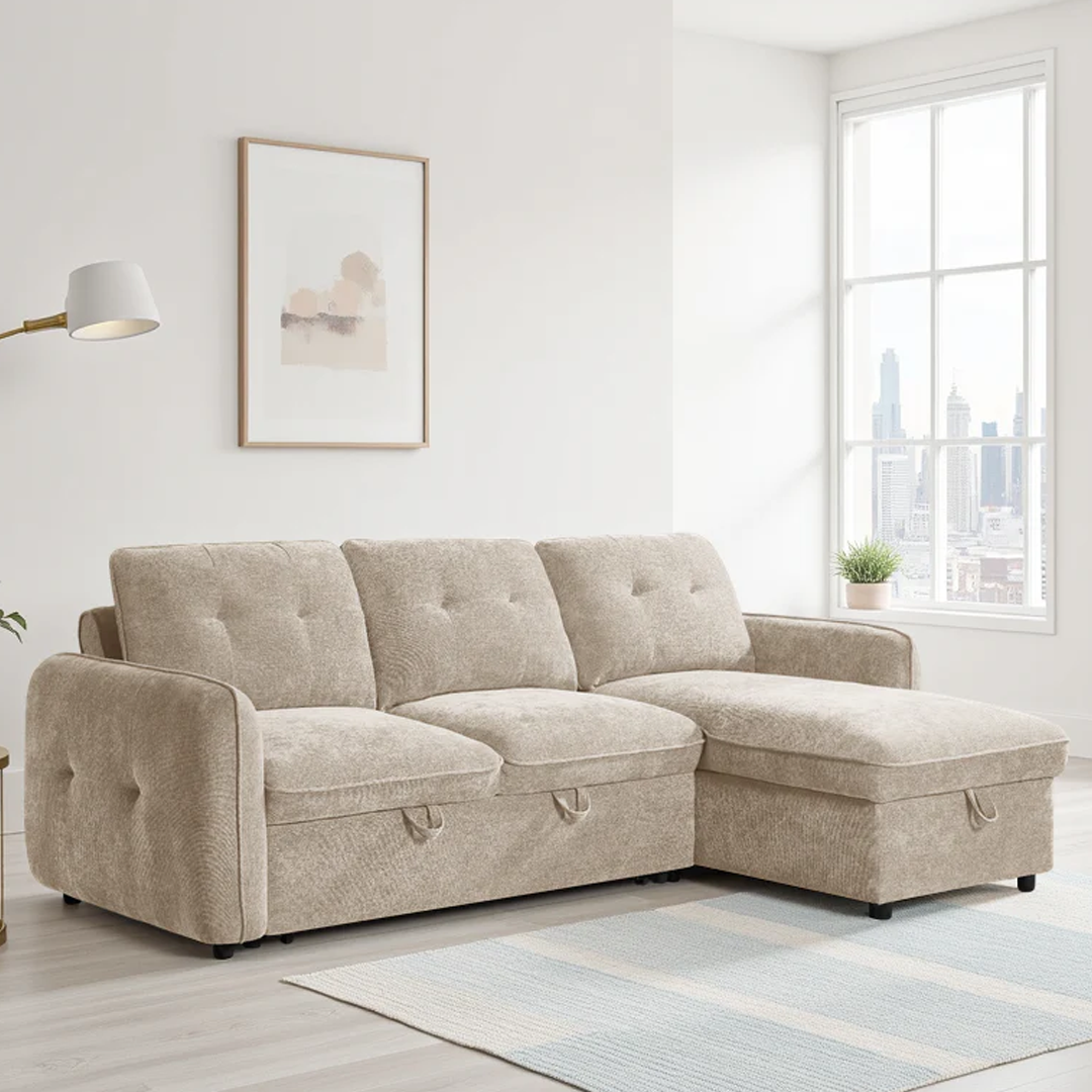 Fabric Sofa Bed Universal Corner - Moscow