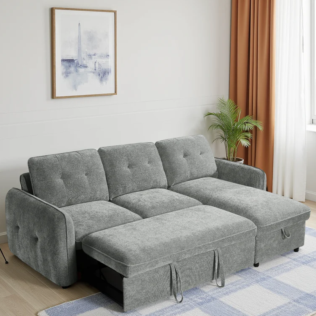 Fabric Sofa Bed Universal Corner - Moscow