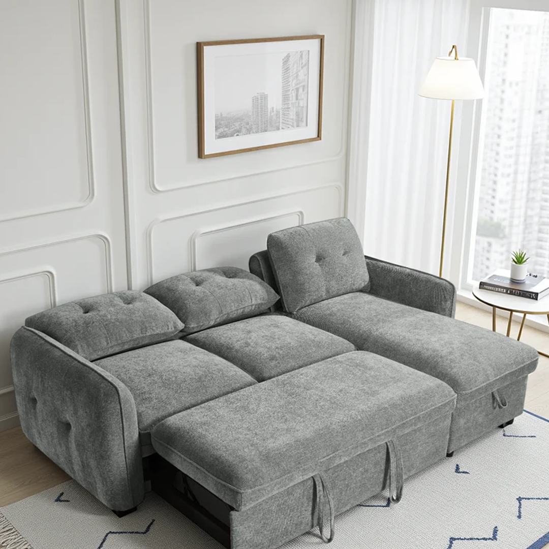 Fabric Sofa Bed Universal Corner - Moscow