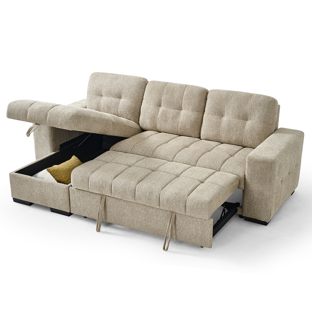 Fabric Sofa Bed Universal Corner - Palermo