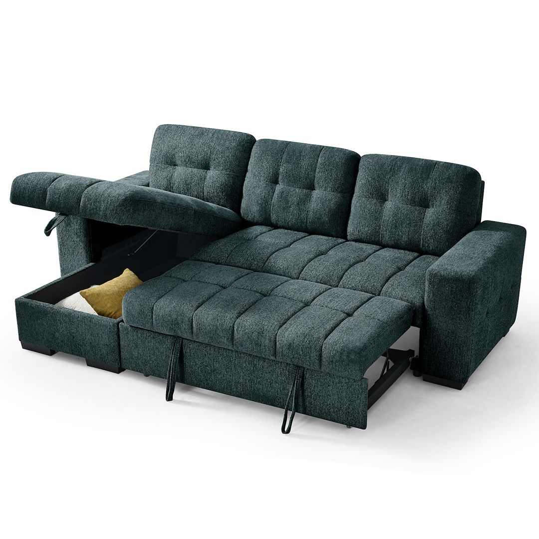 Fabric Sofa Bed Universal Corner - Palermo