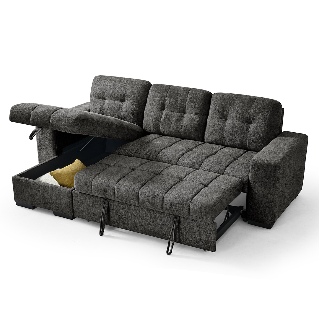 Fabric Sofa Bed Universal Corner - Palermo