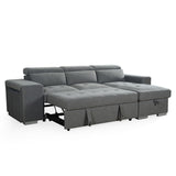 Fabric Sofa Bed Universal Corner - Artemis